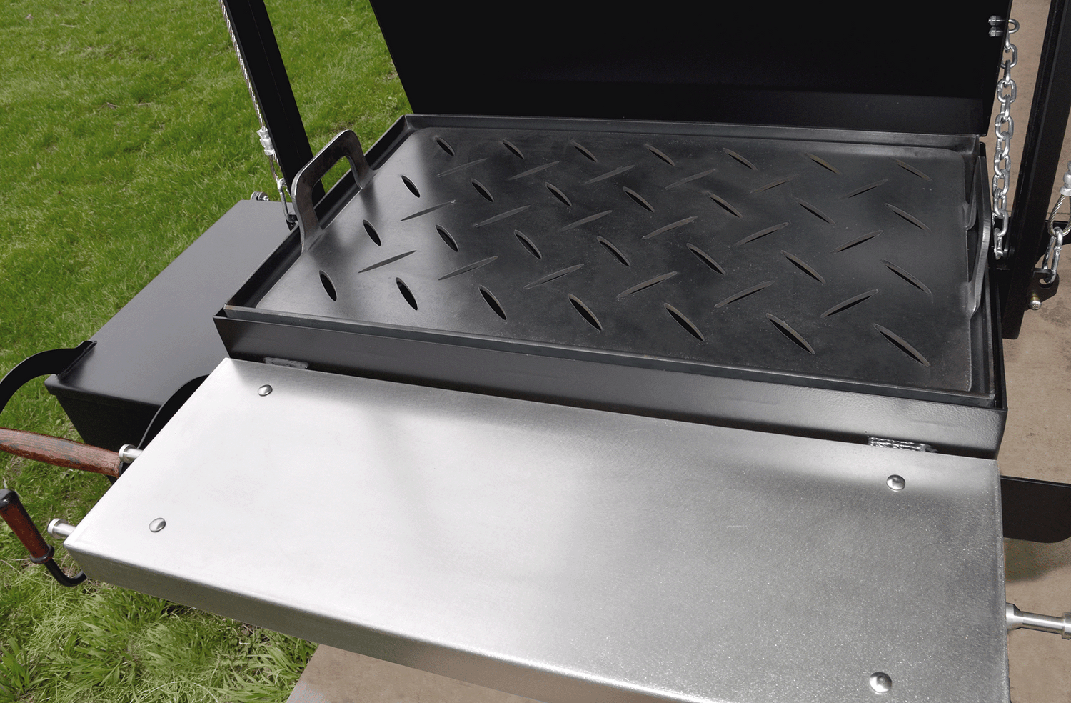 Perforated Griddle Plate - Engelbrecht- Craftsmen Built Wood Fired Grills