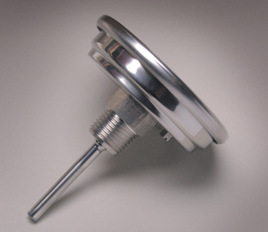 Back side of Fahrenheit-Celsius BBQ and Grill Thermometer