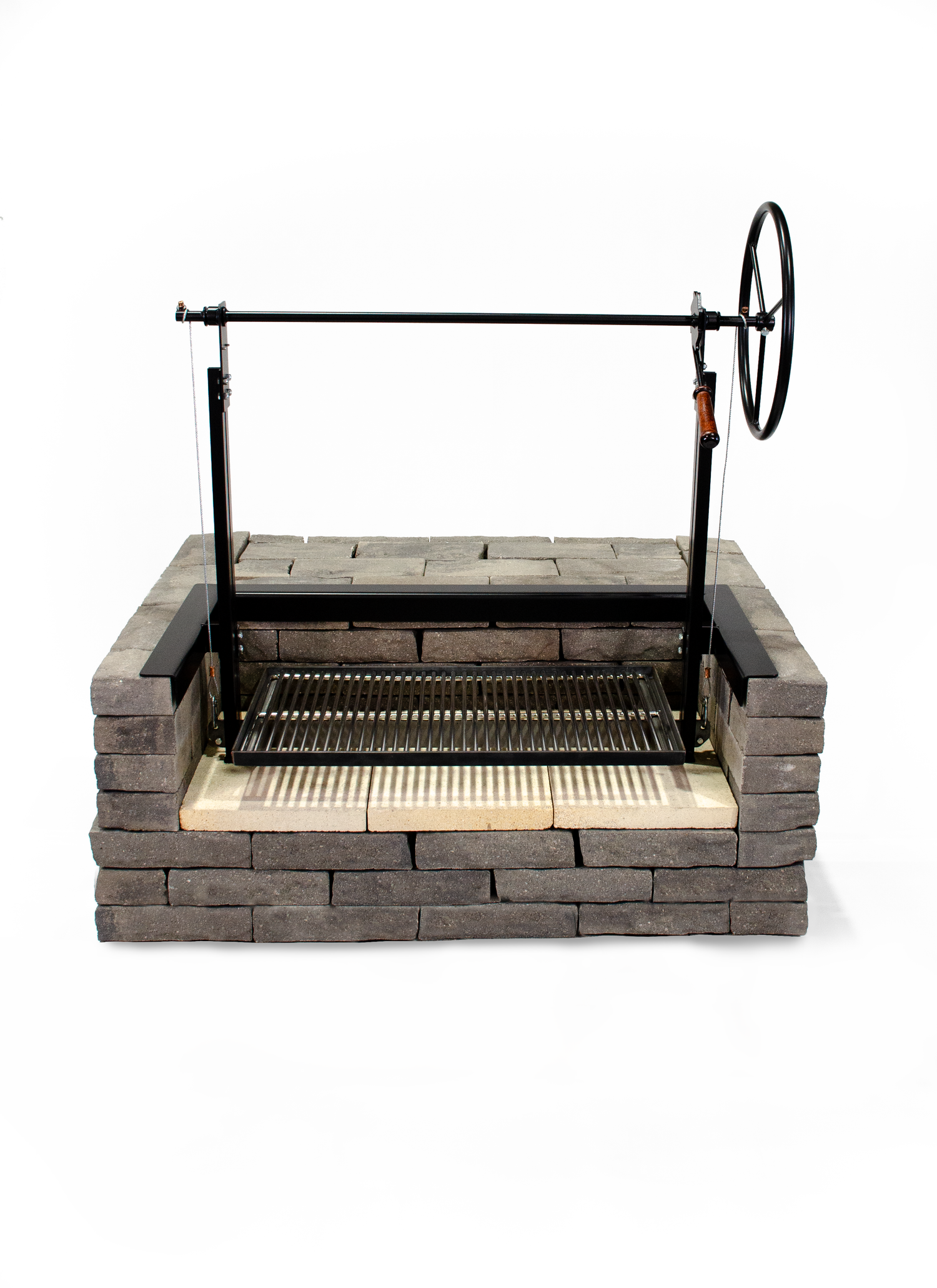 parilla grill in masonry setup