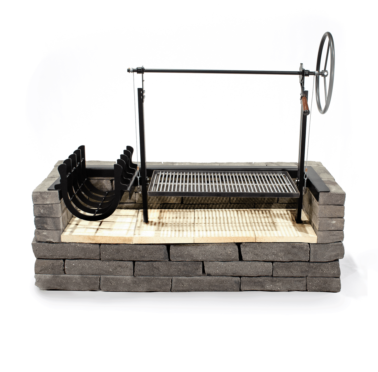 parilla style grill with side brasero