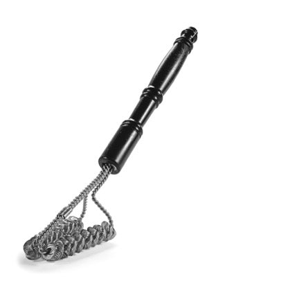 Two Pronged, Double Helix Grill Brush on white background